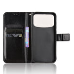 For Oppo A7 Pro Max 5G PU Leather Case with Strap Crazy Horse Texture Phone Wallet Cover