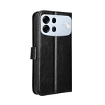 For Oppo A7 Pro Max 5G PU Leather Case with Strap Crazy Horse Texture Phone Wallet Cover
