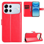 For Oppo A7 Pro Max 5G PU Leather Case with Strap Crazy Horse Texture Phone Wallet Cover
