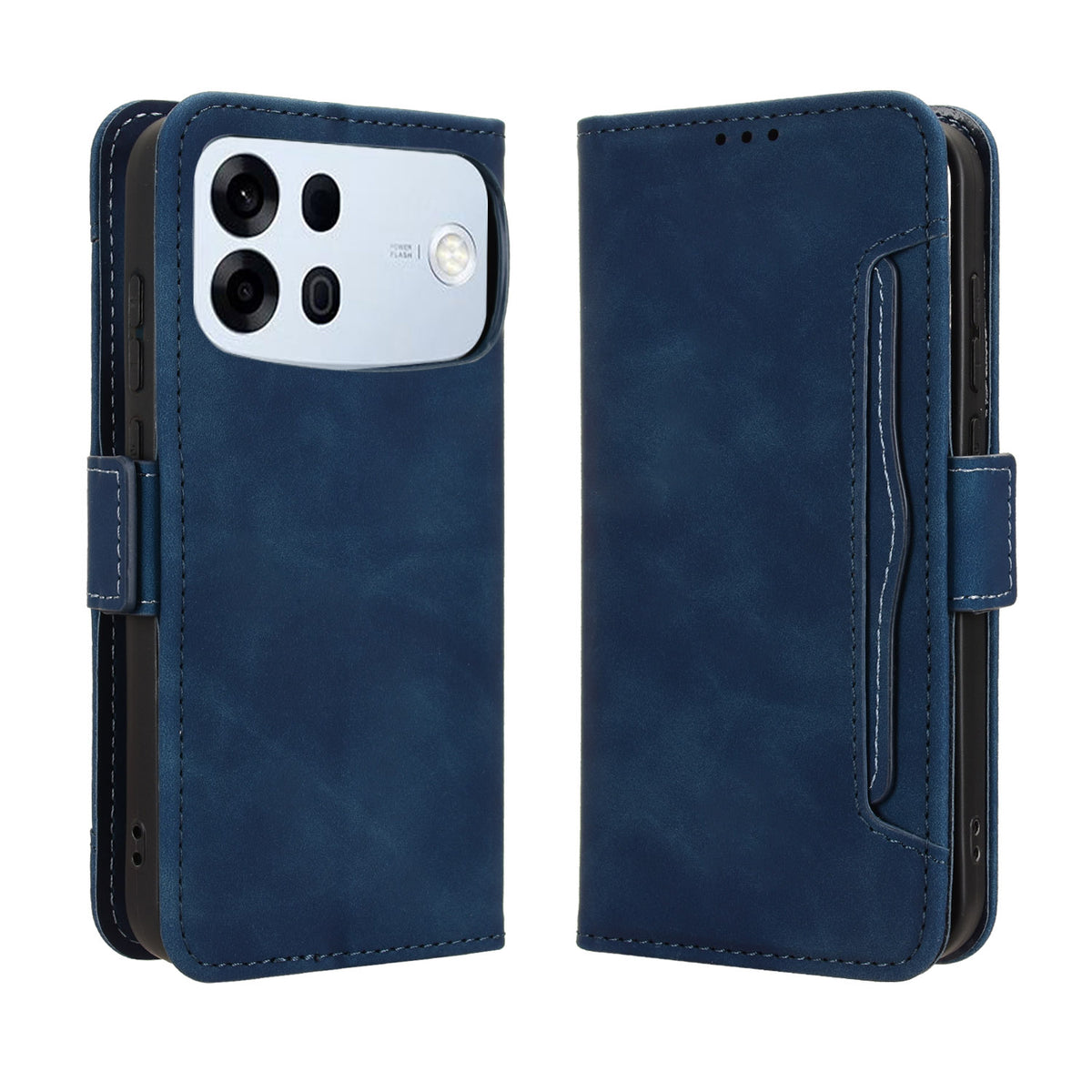 For Oppo A7 Pro Max 5G Leather Case Phone Wallet Cover with Multiple Card Slots