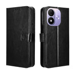 For Xiaomi Redmi Note 17 4G (Global) / Note 17 5G (Global) / Note 17 (India / China) 5G PU Leather Case with Strap Crazy Horse Texture Phone Wallet Cover