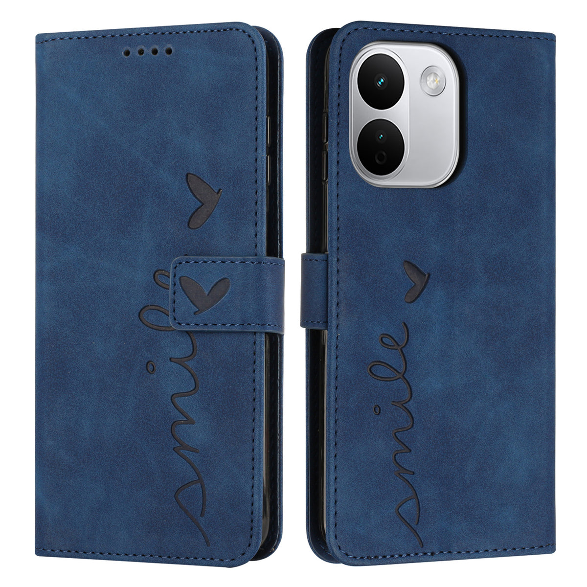 For Xiaomi Redmi Note 17 Pro Max 5G / Note 17 Pro+ 5G Stand Case PU Leather Phone Cover Imprinted Heart Pattern