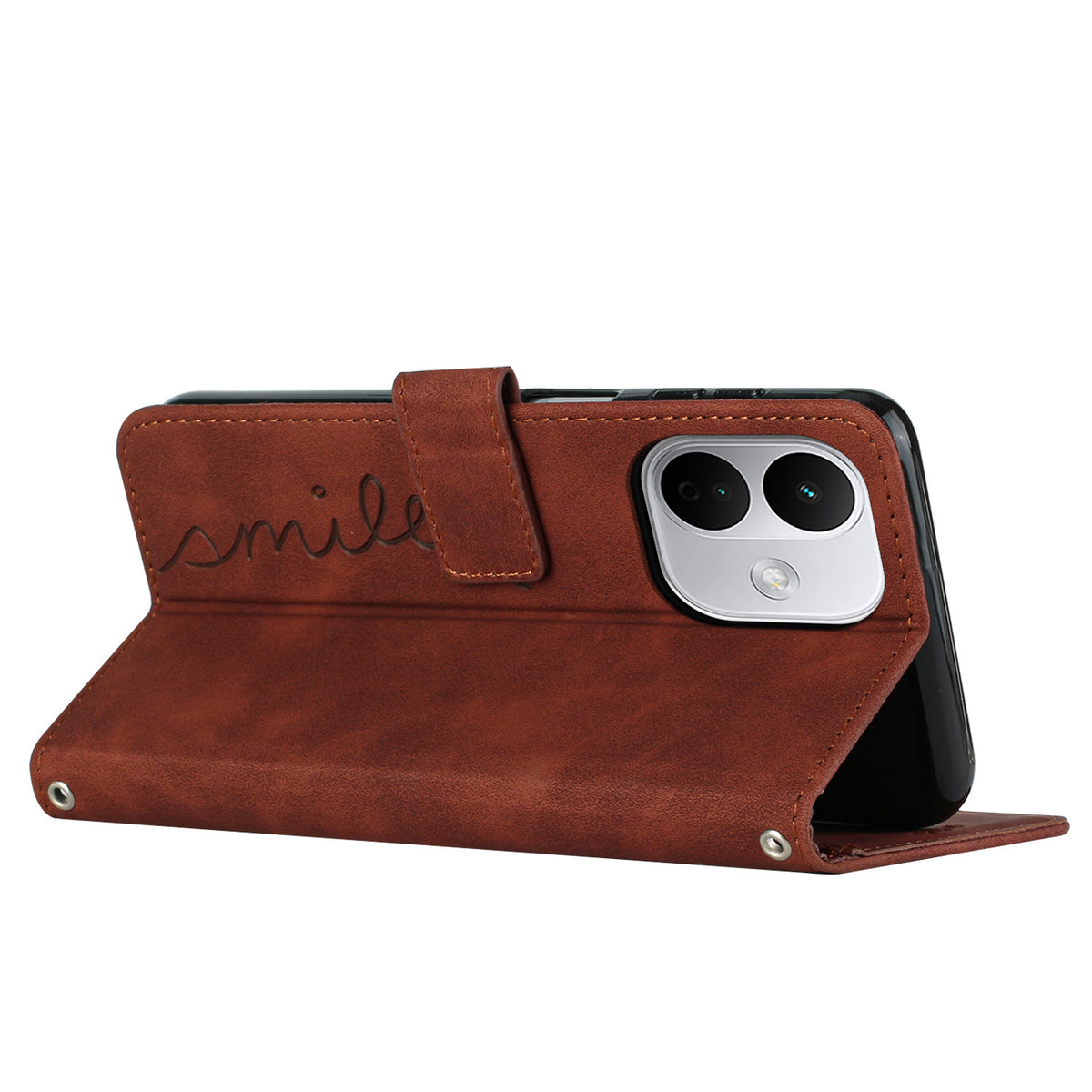 For Xiaomi Redmi Note 17 Pro 5G Stand Case PU Leather Phone Cover Imprinted Heart Pattern