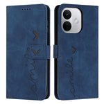 For Xiaomi Redmi Note 17 Pro 5G Stand Case PU Leather Phone Cover Imprinted Heart Pattern
