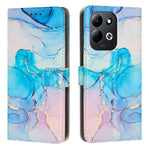 For Xiaomi Redmi 17 5G / Xiaomi Redmi 17 4G Stand Case Marble Pattern PU Leather Wallet Phone Cover
