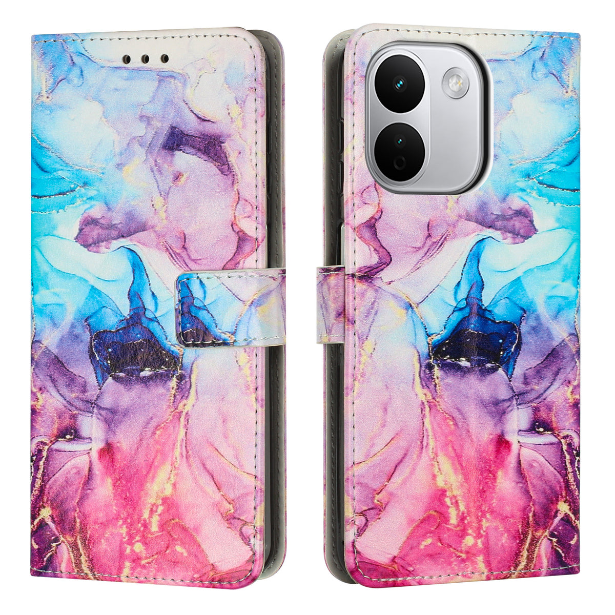 For Xiaomi Redmi Note 17 Pro Max 5G / Note 17 Pro+ 5G Stand Case Marble Pattern PU Leather Wallet Phone Cover