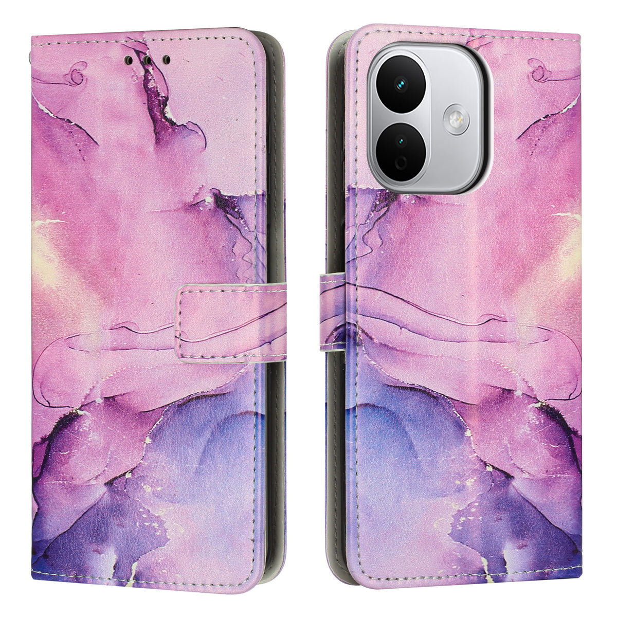 For Xiaomi Redmi Note 17 Pro 5G Stand Case Marble Pattern PU Leather Wallet Phone Cover