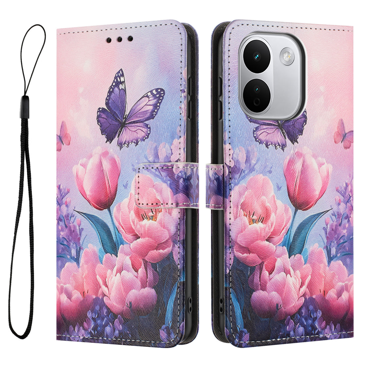 For Xiaomi Redmi Note 17 Pro Max 5G / Note 17 Pro+ 5G Wallet Case Pattern Printing PU Leather Phone Cover with Lanyard