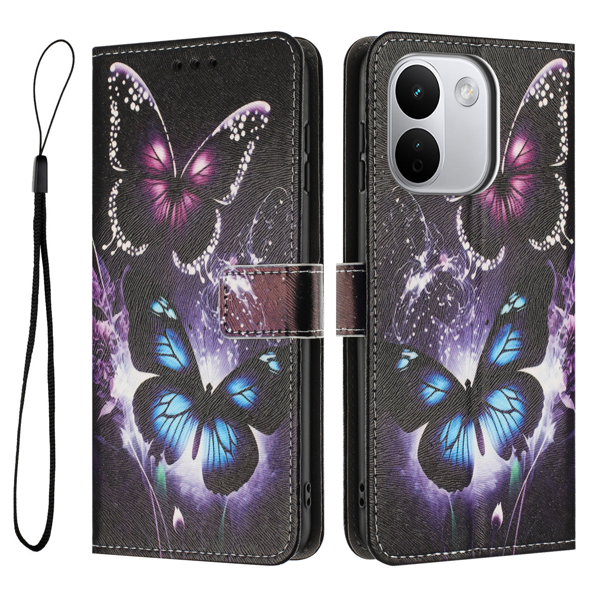For Xiaomi Redmi Note 17 Pro Max 5G / Note 17 Pro+ 5G Wallet Case Pattern Printing PU Leather Phone Cover with Lanyard