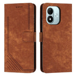 For Xiaomi Redmi Note 17 4G (Global) / Note 17 5G (Global) / Note 17 (India / China) 5G Stand Case Imprinted Lines Leather Phone Cover