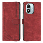 For Xiaomi Redmi Note 17 4G (Global) / Note 17 5G (Global) / Note 17 (India / China) 5G Stand Case Imprinted Lines Leather Phone Cover