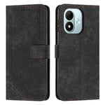 For Xiaomi Redmi Note 17 4G (Global) / Note 17 5G (Global) / Note 17 (India / China) 5G Stand Case Imprinted Lines Leather Phone Cover