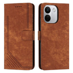 For Xiaomi Redmi Note 17 Pro Max 5G / Note 17 Pro+ 5G Stand Case Imprinted Lines Leather Phone Cover