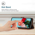 For Xiaomi Redmi Note 17 Pro Max 5G / Note 17 Pro+ 5G Stand Case Imprinted Lines Leather Phone Cover