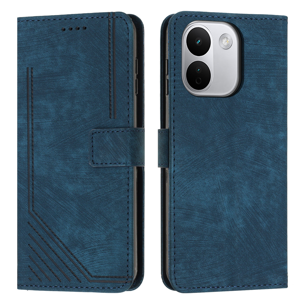 For Xiaomi Redmi Note 17 Pro Max 5G / Note 17 Pro+ 5G Stand Case Imprinted Lines Leather Phone Cover
