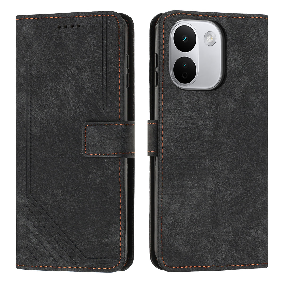 For Xiaomi Redmi Note 17 Pro Max 5G / Note 17 Pro+ 5G Stand Case Imprinted Lines Leather Phone Cover
