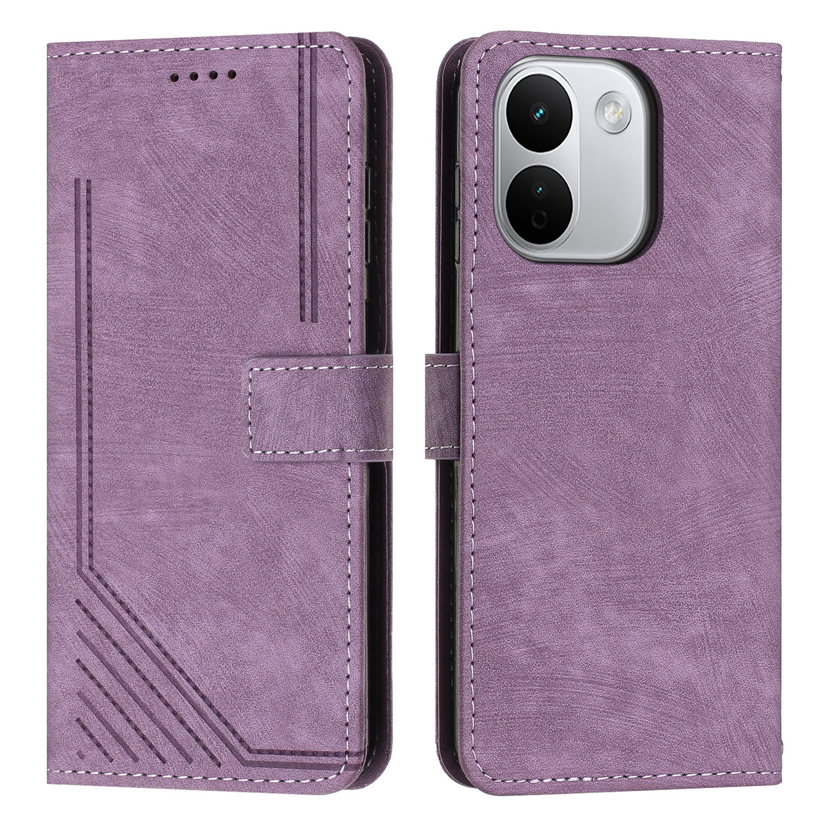 For Xiaomi Redmi Note 17 Pro Max 5G / Note 17 Pro+ 5G Stand Case Imprinted Lines Leather Phone Cover