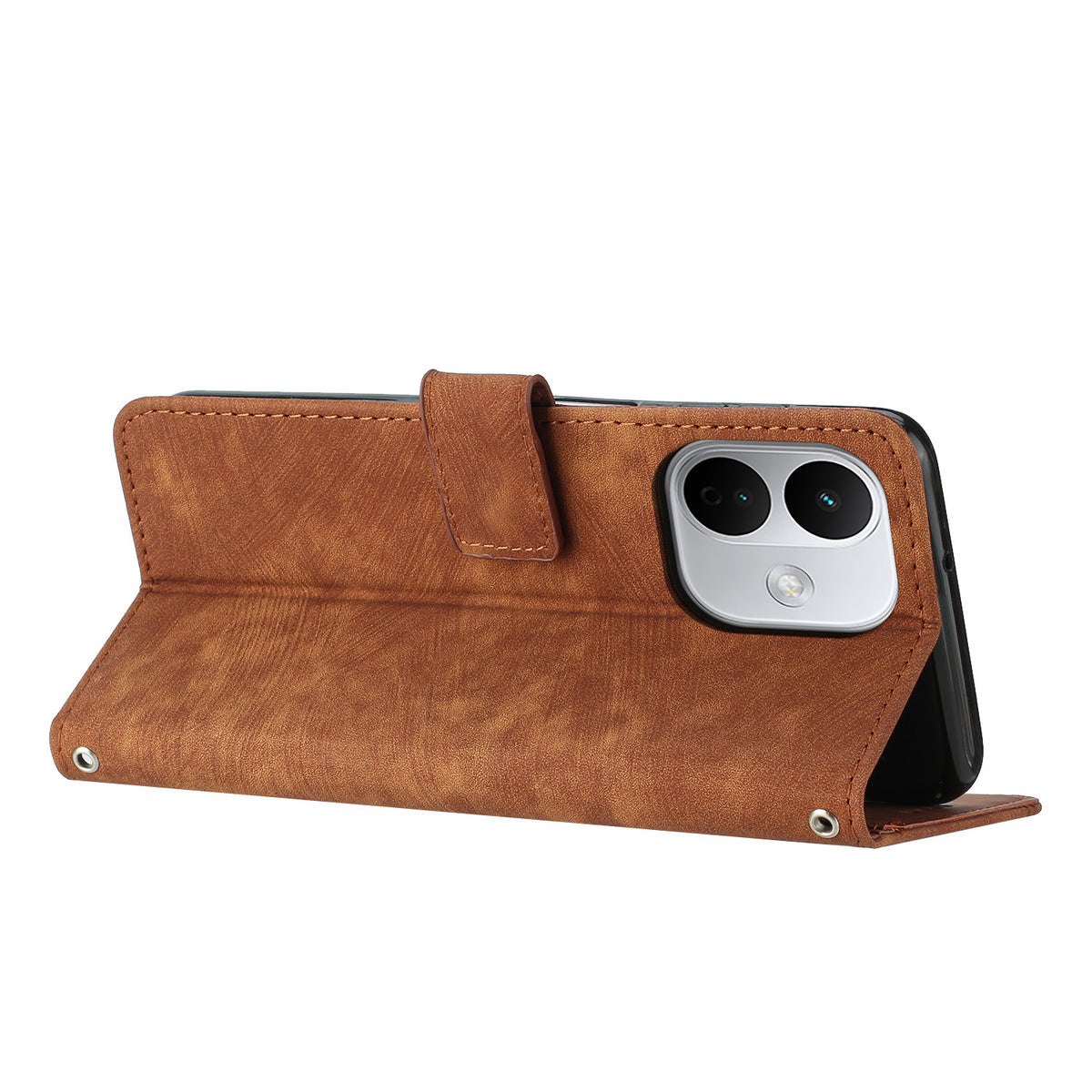For Xiaomi Redmi Note 17 Pro 5G Stand Case Imprinted Lines Leather Phone Cover