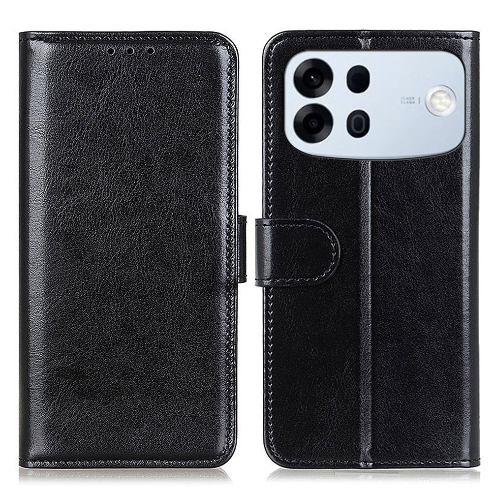 For Oppo A7 Pro Max 5G Case Crazy Horse Texture PU Leather Phone Stand Cover