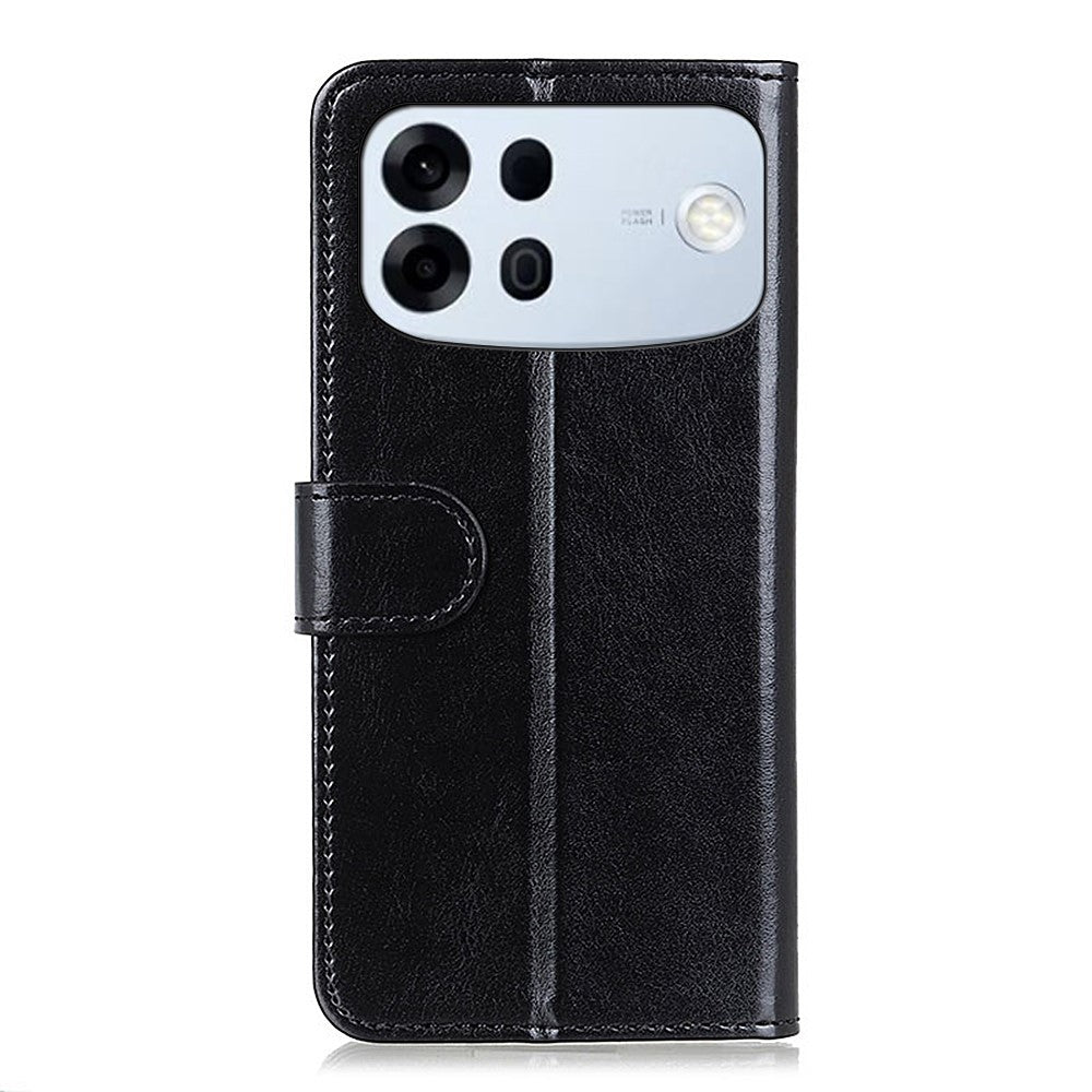 For Oppo A7 Pro Max 5G Case Crazy Horse Texture PU Leather Phone Stand Cover