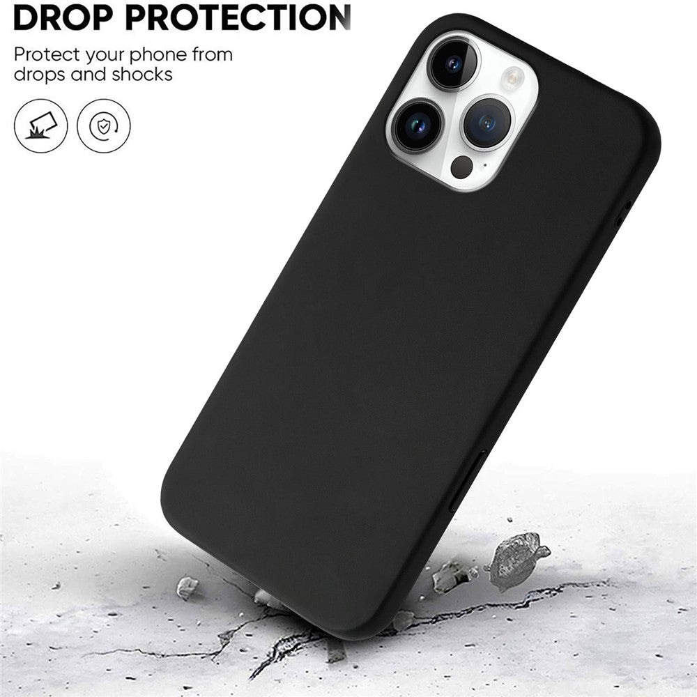 For iPhone 15 Pro Max Case Soft TPU Anti-Drop Non-Slip Texture Phone Cover
