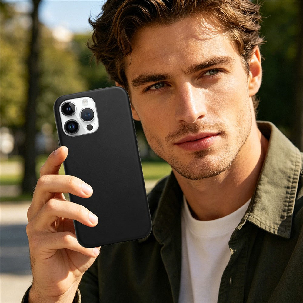 For iPhone 15 Pro Max Case Soft TPU Anti-Drop Non-Slip Texture Phone Cover