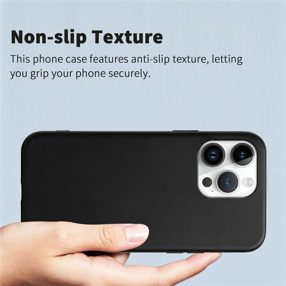 For iPhone 15 Pro Max Case Soft TPU Anti-Drop Non-Slip Texture Phone Cover