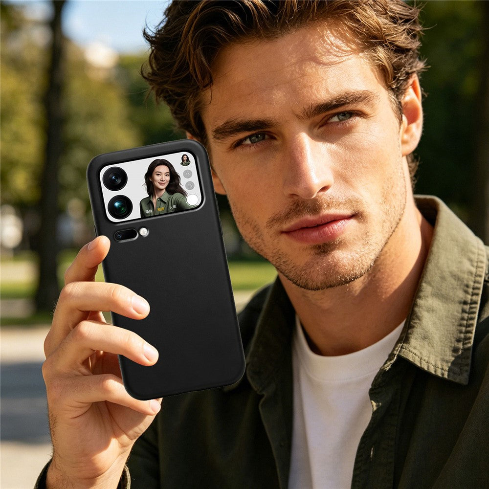 For Xiaomi 17 Pro Max Case Soft TPU Anti-Drop Non-Slip Texture Phone Cover