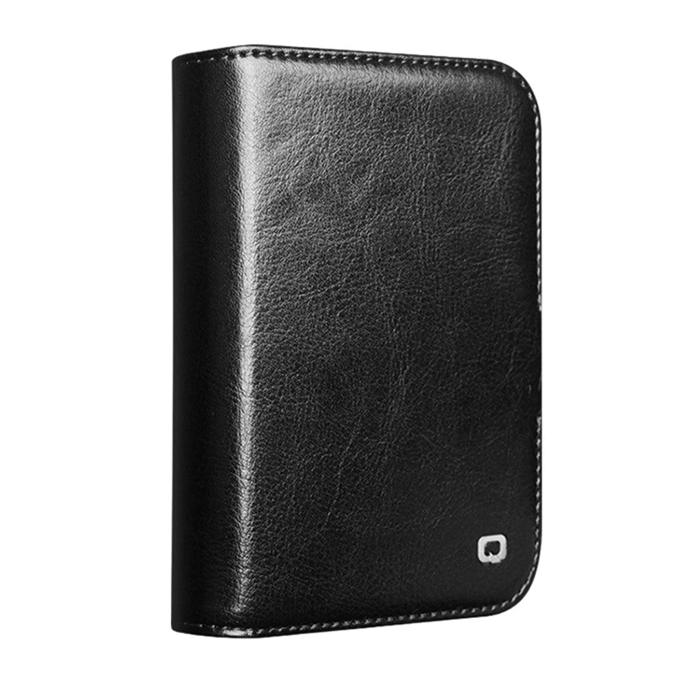 QIALINO For iPhone Fold Case Genuine Cow Leather Stand Wallet Phone Cover