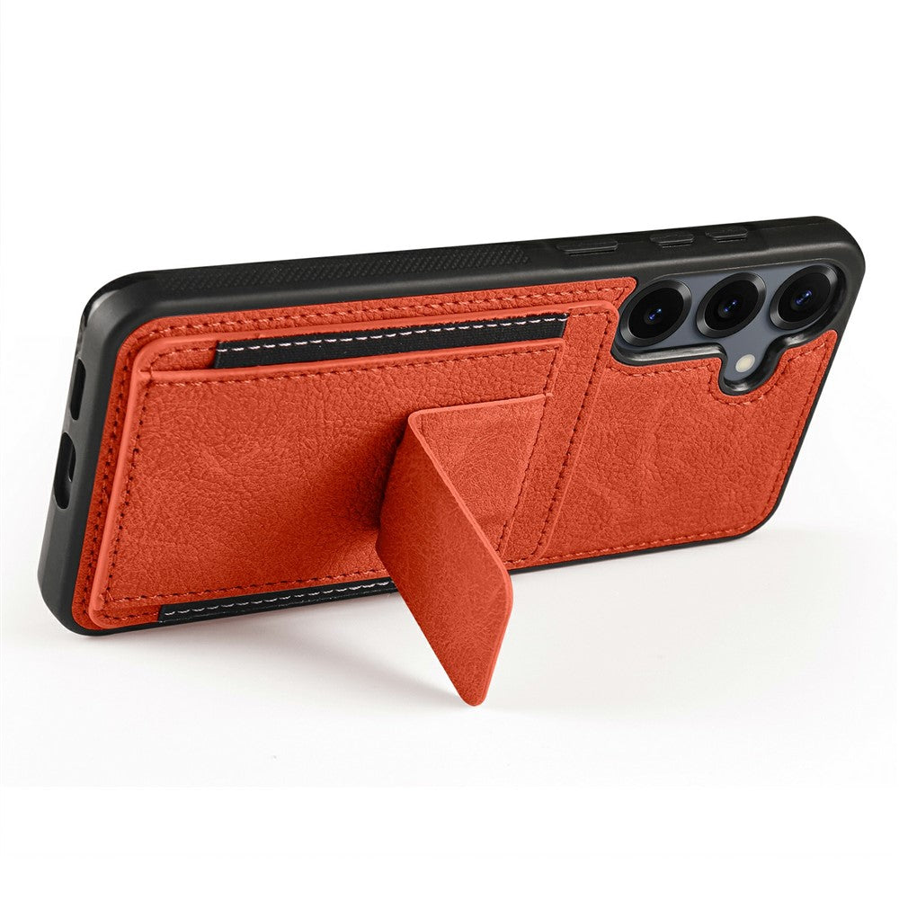 FORWENW F9 Series for Samsung Galaxy S26+ Case PU Leather + TPU RFID Blocking Card Holder Kickstand Phone Cover