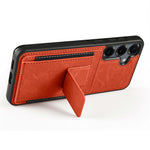 FORWENW F9-serie til Samsung Galaxy S24 FE-cover PU-læder + TPU RFID-blokerende kortholder støtteben telefoncover