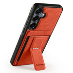 FORWENW F9-serie til Samsung Galaxy S24 FE-cover PU-læder + TPU RFID-blokerende kortholder støtteben telefoncover