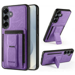 FORWENW F9-serie til Samsung Galaxy S24 FE-cover PU-læder + TPU RFID-blokerende kortholder støtteben telefoncover