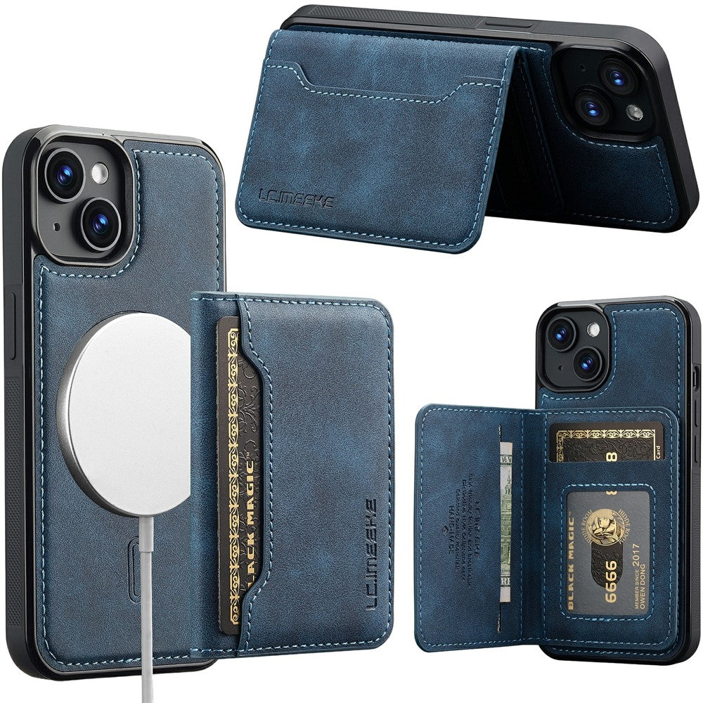LC.IMEEKE L7-serien til iPhone 13 mini / 12 mini Magnetisk Cover Læder + TPU Telefoncover med Aftagelig Kortholder