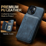 LC.IMEEKE L7-serien til iPhone 13 mini / 12 mini Magnetisk Cover Læder + TPU Telefoncover med Aftagelig Kortholder