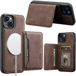 LC.IMEEKE L7-serien til iPhone 13 mini / 12 mini Magnetisk Cover Læder + TPU Telefoncover med Aftagelig Kortholder