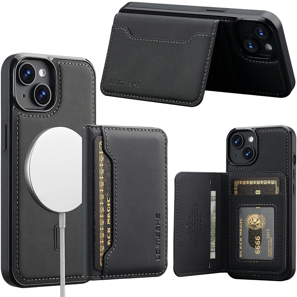 LC.IMEEKE L7-serien til iPhone 13 mini / 12 mini Magnetisk Cover Læder + TPU Telefoncover med Aftagelig Kortholder