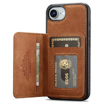 LC.IMEEKE L7 Series til iPhone 17e / 16e Magnetisk cover Læder + TPU Telefoncover med aftagelig kortholder