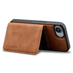 LC.IMEEKE L7 Series til iPhone 17e / 16e Magnetisk cover Læder + TPU Telefoncover med aftagelig kortholder