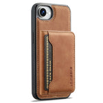 LC.IMEEKE L7 Series til iPhone 17e / 16e Magnetisk cover Læder + TPU Telefoncover med aftagelig kortholder