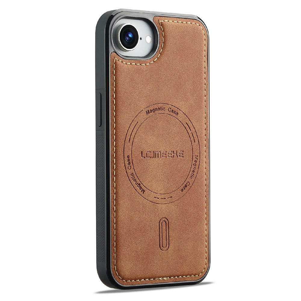 LC.IMEEKE L7 Series til iPhone 17e / 16e Magnetisk cover Læder + TPU Telefoncover med aftagelig kortholder