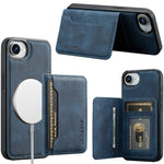 LC.IMEEKE L7 Series til iPhone 17e / 16e Magnetisk cover Læder + TPU Telefoncover med aftagelig kortholder