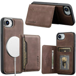 LC.IMEEKE L7 Series til iPhone 17e / 16e Magnetisk cover Læder + TPU Telefoncover med aftagelig kortholder