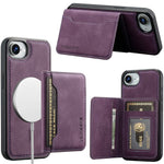 LC.IMEEKE L7 Series til iPhone 17e / 16e Magnetisk cover Læder + TPU Telefoncover med aftagelig kortholder