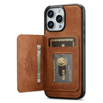 LC.IMEEKE L7 Series til iPhone 16 Pro Magnetisk cover i læder + TPU med aftagelig kortholder