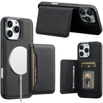 LC.IMEEKE L7 Series til iPhone 16 Pro Magnetisk cover i læder + TPU med aftagelig kortholder