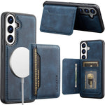LC.IMEEKE L7-serien til Samsung Galaxy S25 / Galaxy S24 magnetisk læder + TPU-mobilcover med aftagelig kortholder
