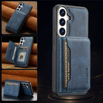 LC.IMEEKE L7-serien til Samsung Galaxy S25 / Galaxy S24 magnetisk læder + TPU-mobilcover med aftagelig kortholder