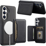 LC.IMEEKE L7-serie til Samsung Galaxy A57 5G magnetisk cover i læder + TPU-telefoncover med aftagelig kortholder