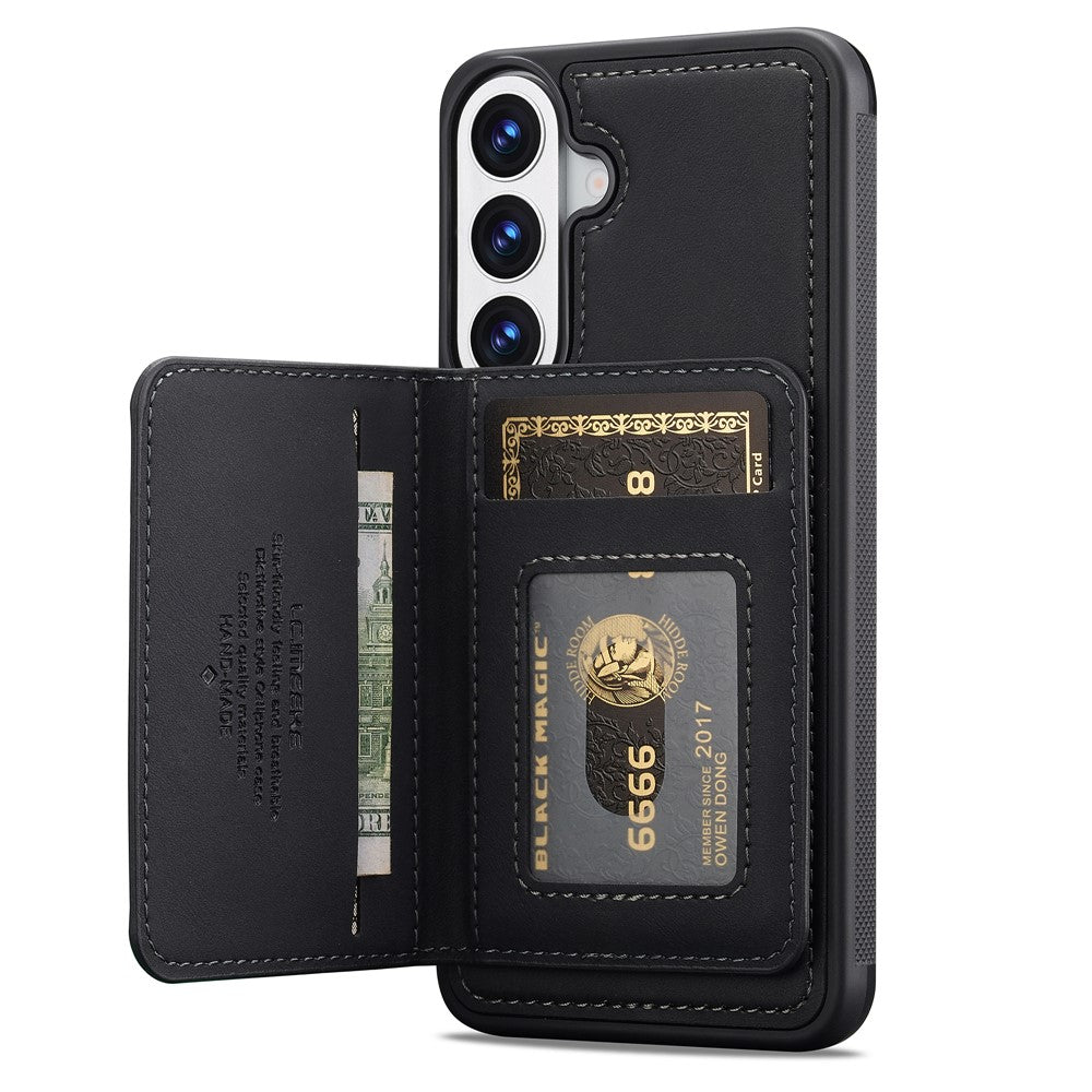 LC.IMEEKE L7-serie til Samsung Galaxy A57 5G magnetisk cover i læder + TPU-telefoncover med aftagelig kortholder